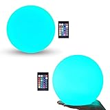 LOFTEK 6-inch LED Nursery Night Light with Remote and Press Control, 16 RGB Color Dimming Floating...