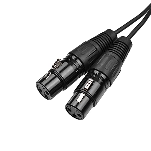 Cable adaptador Stereo Jack 1/8'' a Dual XLR 1.5 m miniatura 6