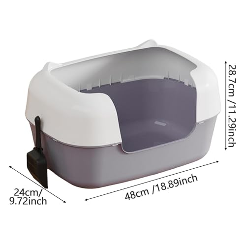 Caja sanitaria abierta para gatos 48x24.7x28.7 cm miniatura 3