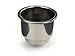 Whitecap Industries S-3511C Stainless Steel Flush Drink Holder - 3-7/8" Cutout, 2-1/4" to 3-1/8" Depth