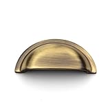 ABVIN Antique Classical Cup Pulls Cabinet Handles for Hardware Cabinets, Cupboards and Drawers - 1 pcs (3.4 inch)