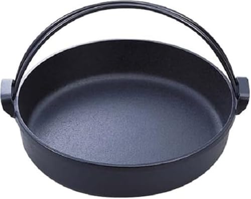 Iwachu 20039 Iwachu Sukiyaki Pot with Southern Crane 26 Black Baking Inner Diameter 10.2 inches (26 cm), Induction Compatible, Nambu Ironware