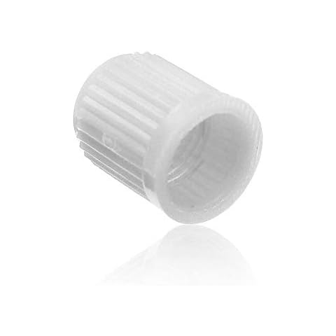rycnet 100Pcs Universal Car Auto Bicycle Tire Tyre Valve Stem Dust Caps Plastic Cover - White Cover