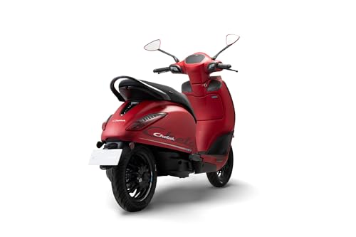 Image of Chetak C3501 by Bajaj Auto High Speed Electric Scooter with charger - Matte Scarlet Red - Ex-Showroom