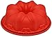 CHICHIC 9.8 Inch Silicone Fluted Bundt Pan Classic Nonstick Flower Cake Pan Mold for Baking Bundt Cake, Pound Cake, Flexible Silicone FDA Certified, BPA Free Professional Bakeware