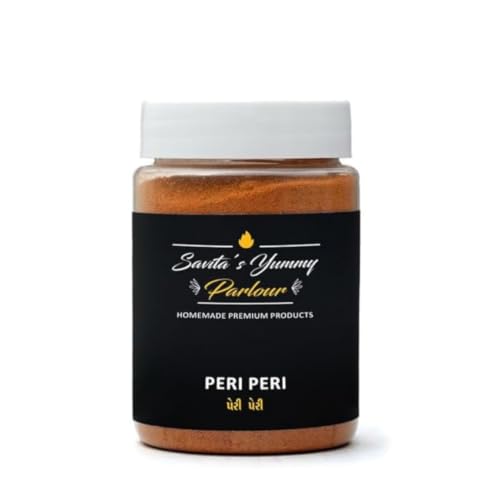 Image of Savita's Yummy Parlour Peri Peri Masala - 100g | Homemade Premium Spice Blend | Tangy & Spicy Seasoning for Fries, Popcorn, Pasta, Snacks & More