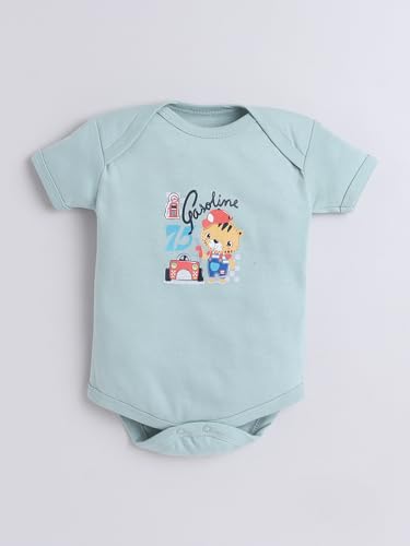 Image of EIO Newborn Baby Cotton Romper Set - Onesie Bodysuit, Cap, Pants & Booties with Mittens | Unisex Baby Clothing Combo for Boys & Girls