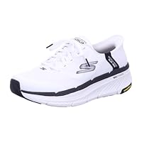 Skechers Men's Max Cushioning Premier 2.0 Ascendant II Hands Free Slip-Ins Sneaker, White/Black, 11