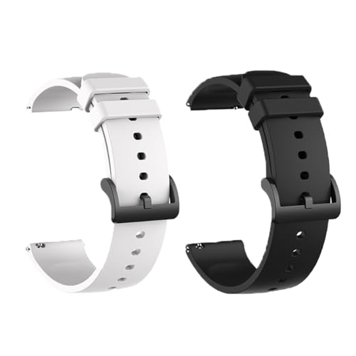 Correas de silicona para reloj 22 mm pack x2 miniatura 1