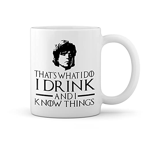 Game of Thrones I Drink and I Know Things Tyrion Lannister Weiße Tasse Mug für 10,49 EUR (-76%) statt 11,99 EUR bei amazon.de Bild: Game of Thrones I Drink and I Know Things Tyrion Lannister Weiße Tasse Mug für 10,49 EUR (-76%) statt 11,99 EUR bei amazon.de