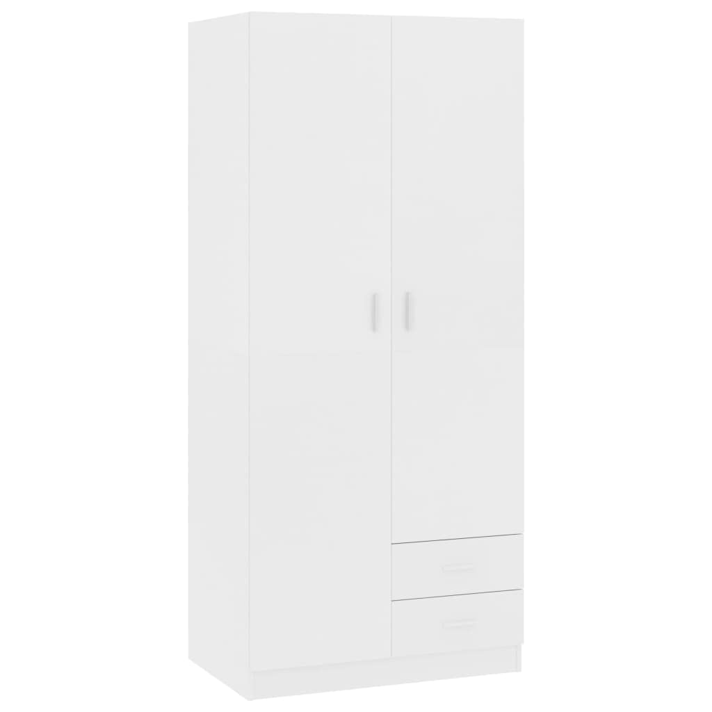 Refined Armario de Madera de ingeniería Blanco 80x52x180 cm
