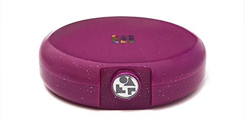 Caboodles Galaxy Glam - Cosmic Cosmetic Retro Compact Makeup Organizer, Berry Sparkle