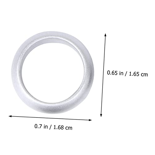 Set de 4 anillas deportivas unisex de silicona miniatura 5