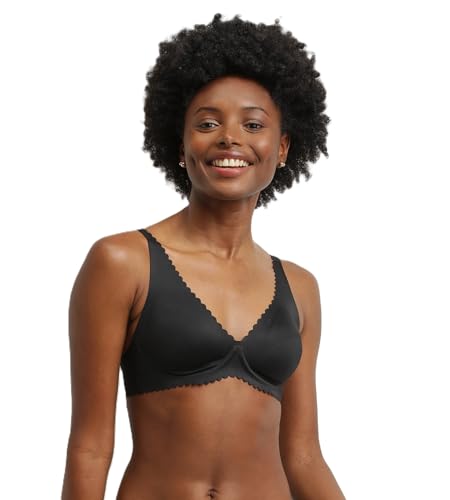 Dim Sujetador Mujer Body Touch, Copas Prefabricadas Térmicas, Aros, Invisible Bajo la Ropa, Confort y Sujeción Óptimos x1, Negro, 85B