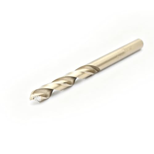 Image of TEMO 1 pc 1 /4 Inch M35 Stepped Point Jobber Drill Bit, Easy Boost Twist Drill Bit Set for Acrylic Metal, Steel, Wood, Plastic
