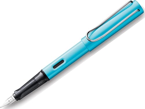 Lamy AL-star pacific Füller – Füllhalter mit ergonomischem Griff & schwarzer Stahlfeder – leichtes Aluminiumgehäuse – limitierte Auflage, Sondermodell (Feder Extra Fein, pacific)