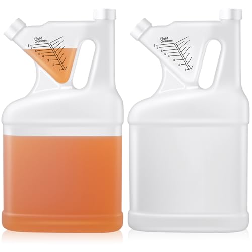 Set de 2 vasos medidores de plástico 128 oz miniatura 1