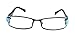Lollapalooza, Bling Women Reading Glasses with Blue Aquamarine and Clear Genuine European Crystals, Black Frame, Big Square Aqua Fancy crystal. NY Fifth Avenue.
