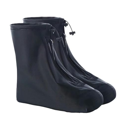 MZSKLW Cubre Zapatos Impermeable Fundas for zapatos de lluvia, planas, botines, reutilizables, antideslizantes, con capa interior impermeable(L)