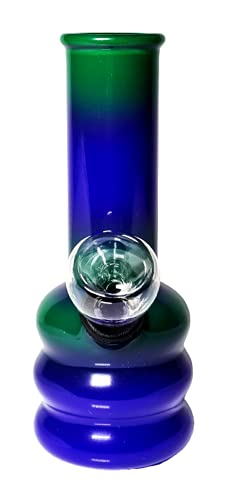 Handgefertigte Rasta Bong Reisebong Glasröhrchen Borosilikatglas Mini Hookah 12,7 cm günstig (SG-08) – Bild 4