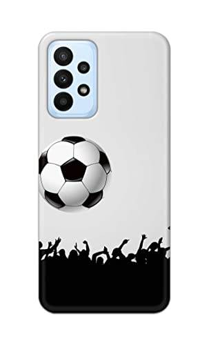 Image of Printed Hard Back Cover Case for Samsung Galaxy A23 4G | Samsung Galaxy A23 5G Back Cover (Football Icon) -702