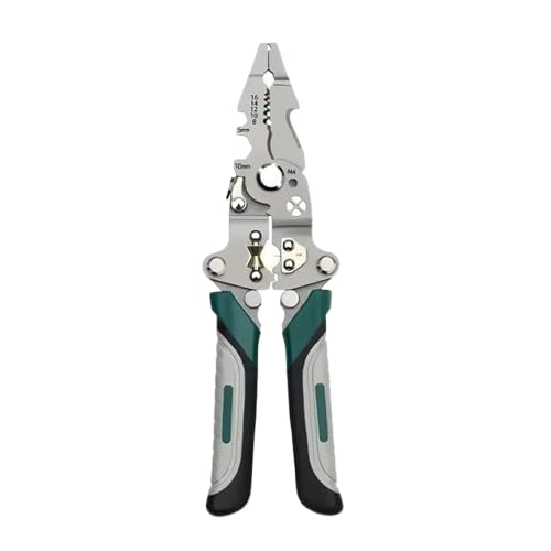 All in 1 Multifunction Stainless Steel Wire Stripper/Wire Crimping Tool, Wire Cutter, Wire Crimper, Cable Stripper, Wiring Tools (wire stripper Black)