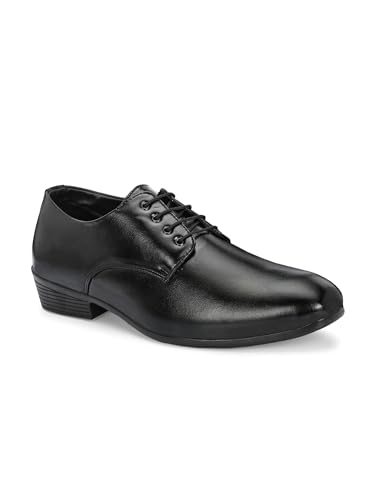Image of KASTAVA KS 125 Breathable Synthetic Upper | Cushioned Sole, Ultra Comfort & Lightweight Lace-Up Formal Derby Shoes for Men