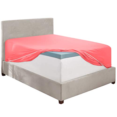 Image of Clara Clark Premier 1800 Deep Pocket Fitted Sheet, Fits up to 16 inch depth - Double Brushed Microfiber.