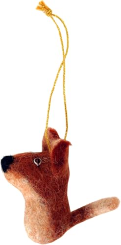 GURU SHOP Filz Anhänger, Baumbehang - Fuchs, Wolle, 7x4x3 cm