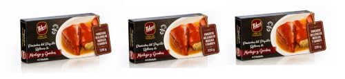 POLGRI Pimientos del Piquillo Rellenos de Merluza y Gambas 3 Latas 220 g
