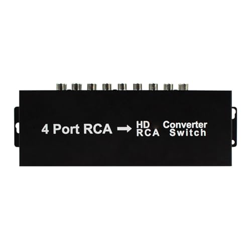 Commutateur 4 ports vers convertisseur vidéo HDTV pour connecter 4 appareils sur un écran