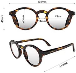 LONDON MOLE® Graduate reading glasses | Cool round panto shaped readers | Men’s Women’s Unisex | Spring hinges - Image 7