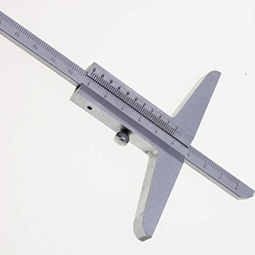 KATSU Tiefenmessschieber 0-150mm 0,02 mm Genauigkeit Metrisches Tiefenmess-Messschieber Messwerkzeug 401170