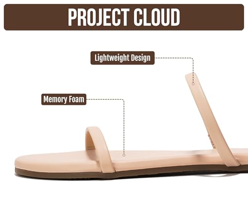 Image of Project Cloud Summer Sandals for Women with Memory Foam Insole (Transition) | Memory Foam Insole; Beach Flip Flops; Non-Slip Sole; Lightweight Double Straps; Summer Sandals for Women; Everyday Comfort