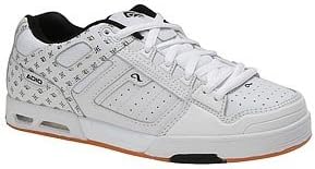 Men's Domain Skate Shoes White/Black/Gold (9)