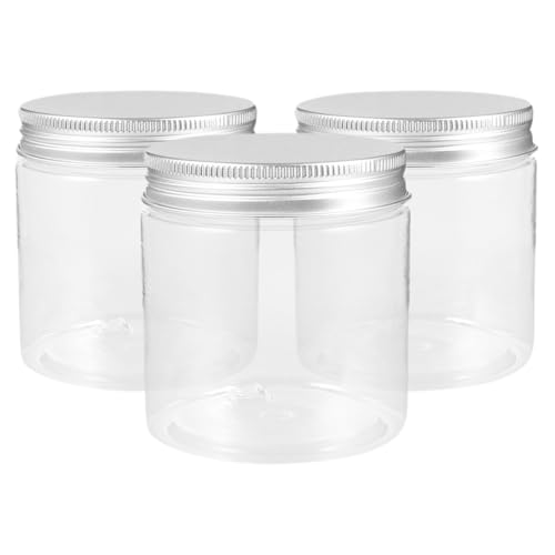 Homoyoyo 3�Z�b�g ����PET�v�����W�����r 250ML�e�ʃA���~�j�E���W�t�������e�� ���C�h�~�@�\�����^�т₷���������ƒ�p�W�����ۑ�����уV���b�v�n�j�[�|�b�g�ɍœK�ȑ��p�r�ۑ��e��