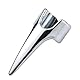 5Pcs Nagelabdeckungen Kratzend Streichelnd Massage Reibend Zurück Kitzler Werkzeuge Frauen Männer Kitzeln Berührend Cosplay Edelstahl Glatt Nägel Haar Scheitel Ring (Weiß Silber)