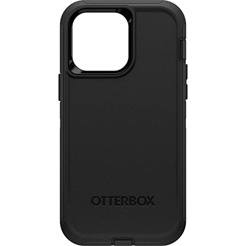 OtterBox Cover per iPhone 14 Pro Max Defender, resistente a shock e cadute, cover robusta, testata 4x vs norme MIL-STD 810G, Nero