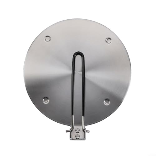 CWOQOCW Induction Cooker Heat Conducting Plate, Foldable Stainless Steel Converter Disc Rose Gold Heat Transfer Disc For Non-Magnetic Cookware (24cm)