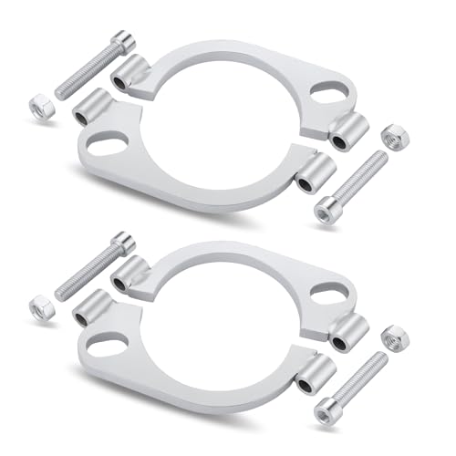 EVIL ENERGY 2.5 Inch Split Flange Repair Kit Exhaust Flat Oval Flange Connection Carbon Steel Exhaust Flange Replacement 1 PCS