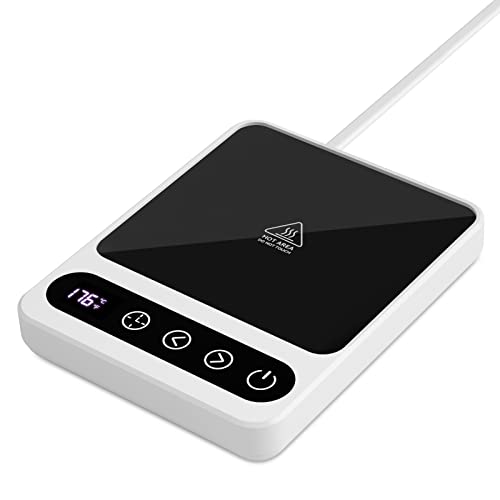 Misby Coffee Mug Warmer, Coffee Warmer For Desk With 6 Temp Settings, 8H Auto Shut Off Coffee Cup Warmer 12H Timer, Smart Coffee Warmer Plate Keeps Hot, Fresh For Coffee, Tea, Milk, Beverage #TOP7