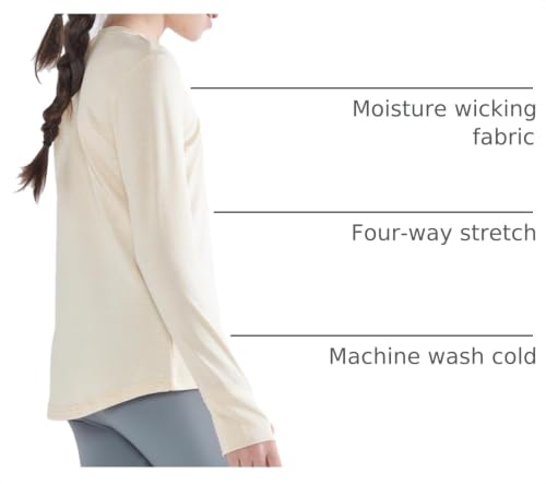 Image of Liberty Pro 3 Pack Youth Girls Active Long Sleeve Shirts | Dry Fit, Performance, Thumbholes, Athletic Tees for Kids and Teens