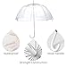 8 Pack Clear Bubble Wedding Umbrellas - 47