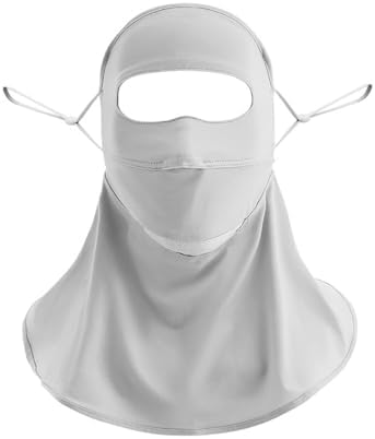 Breathable Summer Face Mask with UV Protection−Full Neck&Forehead Coverage Shield for Hot Summer Men Women Cycling Hiking Fishing Motorcycle Hood Helmet Liners Outdoor Sports, One Size