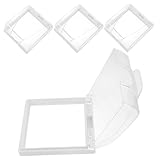 AUTSUPPL 4個 防水ソケット保護カバー ソケットカバー スイッチガード 全天候型アウトレットカバー 電源スイッチカバー 粘着式電気カバー 粘着力カバー プラスチック Transparent