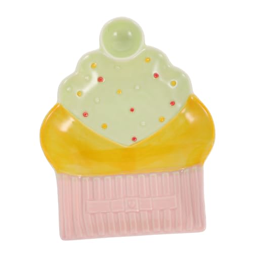 COLLBATH 1Pc Ceramic Dumpling Plate Simple Food Serving Dish Versatile Snack Dessert Plate for Home Tableware for Parties and Gatherings Design