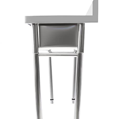 3 Compartment Free Standing Utility Sink 201 Stainless Steel Commercial Utility Sink Laundry Tub Culinary Sink With 3 Drainer For For Outdoor Indoor, Garage, Restaurant, Kitchen, Laundry #TOP1