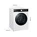 Samsung WD9BDB7B85GEU2 Bespoke AI Waschtrockner, 9+6 kg, EEK: D/A (-10%), Waschmaschine und Trockner in einem, QuickDrive, AI Ecobubble, AI Wash, SuperSpeed 39 Min. Waschprogramm, Weiß