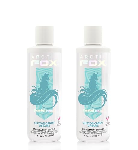 Image of ARCTIC FOX Semi-Permanent Hair Dye Cotton Candy Dreams - Vegan - 2 x 8 oz