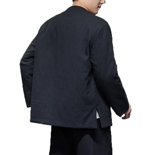 Tai Chi Uniform Men Padded Tang Suit Jacket Warm Coat Thicken,Winter Chinese Men Retro Warm Coat Tang Suit,Chinese3